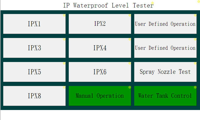 IPX8 시험 시스템 0에 대한 IEC60529 IP 코드 학위 진입 보호 IPX1